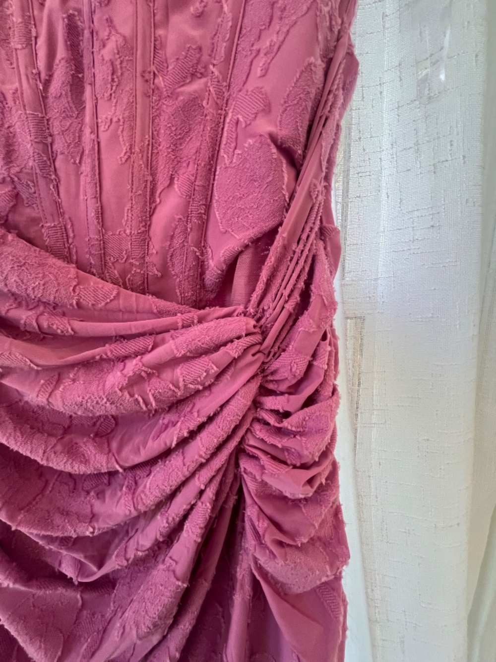 House of CB Warm Pink Cesca Dress- Size Medium M UK sizing= US 6-8 - Picture 4 of 10